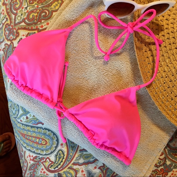 VS PINK String Bikini Top - Picture 1 of 8